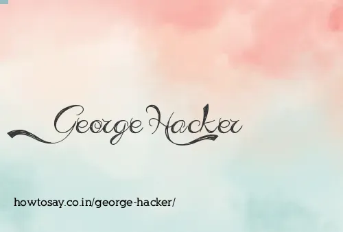 George Hacker