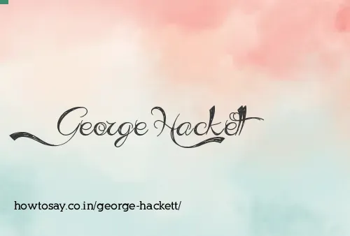 George Hackett