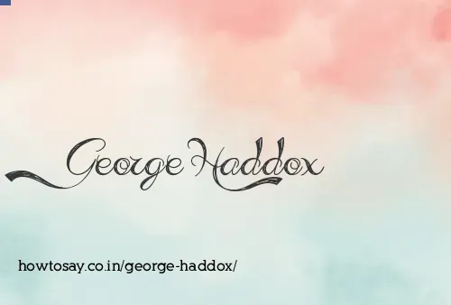 George Haddox