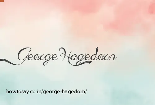 George Hagedorn