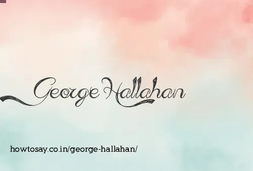 George Hallahan