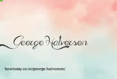 George Halvorson