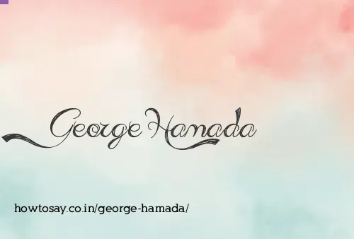 George Hamada