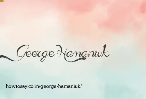 George Hamaniuk