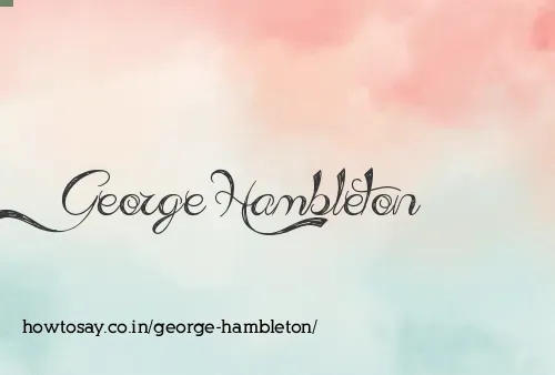 George Hambleton