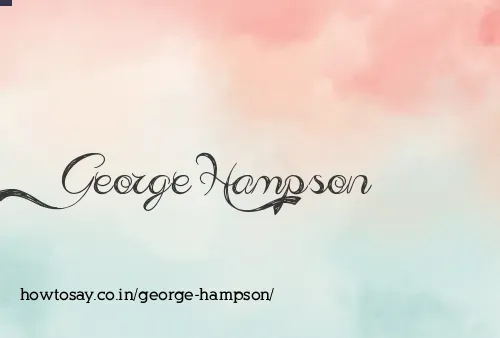 George Hampson