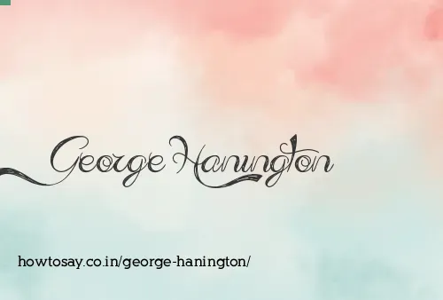 George Hanington