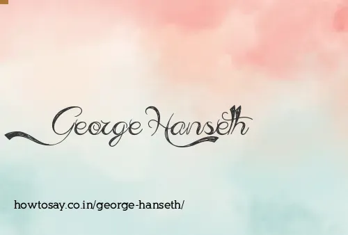 George Hanseth