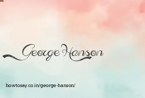 George Hanson