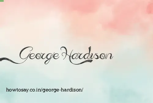 George Hardison