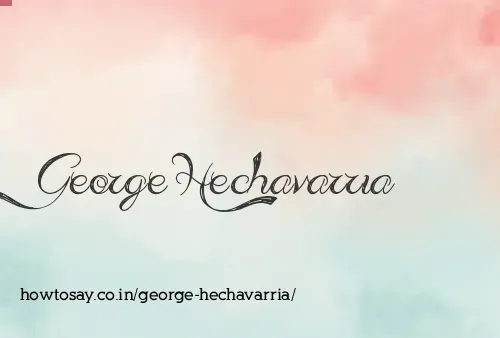 George Hechavarria
