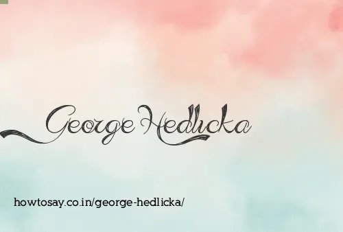 George Hedlicka