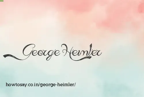 George Heimler