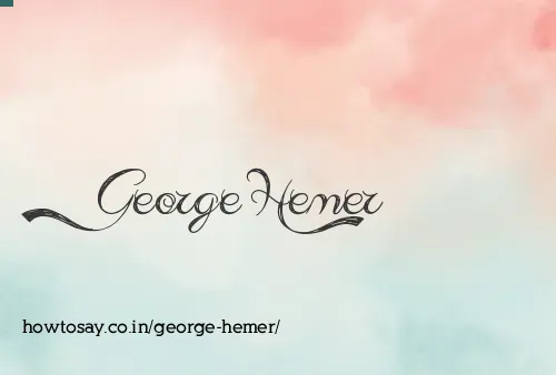 George Hemer