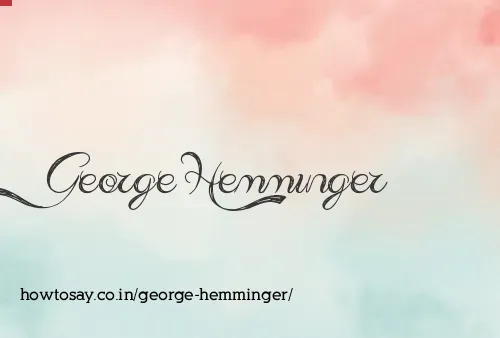 George Hemminger
