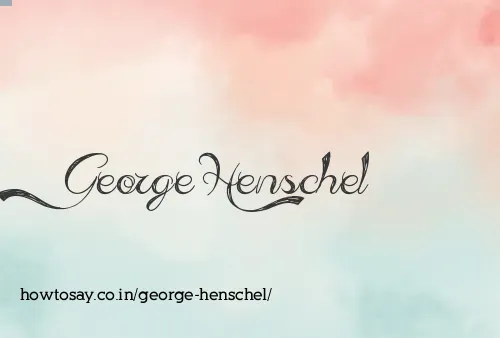 George Henschel