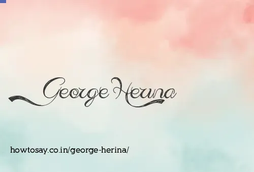 George Herina