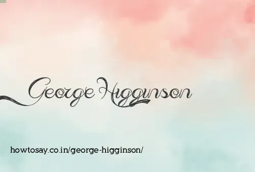 George Higginson