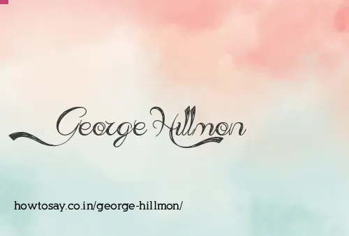 George Hillmon
