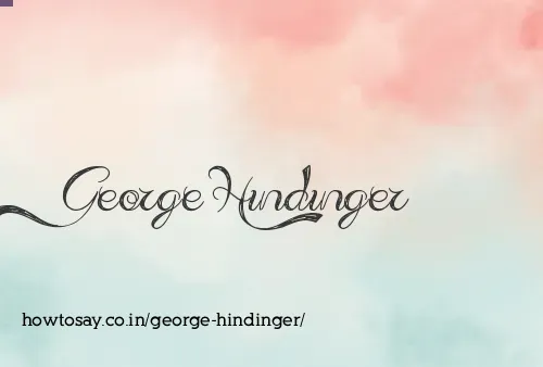 George Hindinger