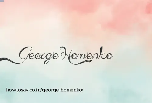 George Homenko