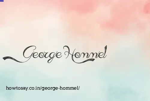 George Hommel
