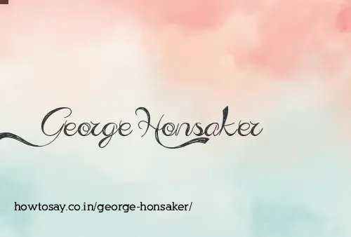 George Honsaker