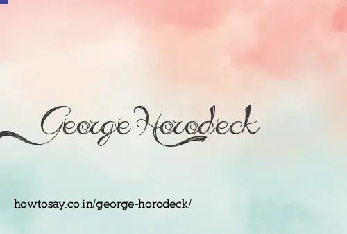 George Horodeck