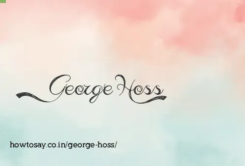 George Hoss