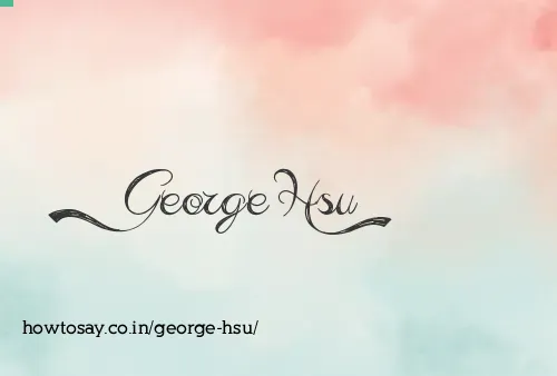 George Hsu