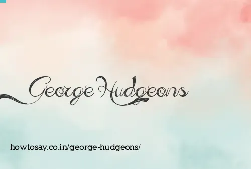 George Hudgeons