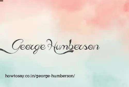 George Humberson