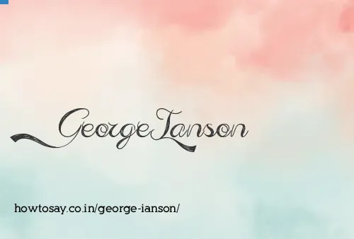 George Ianson