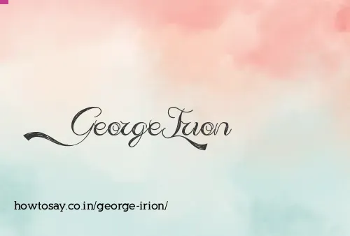 George Irion
