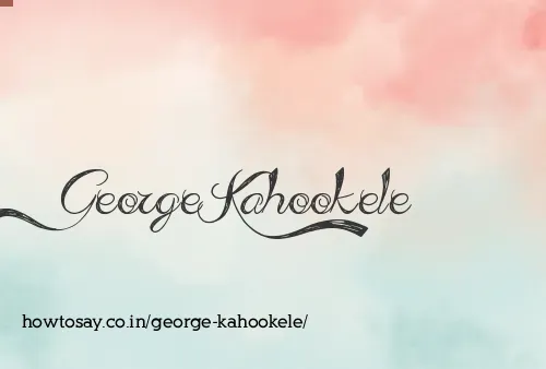 George Kahookele