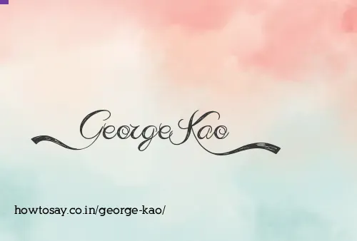 George Kao