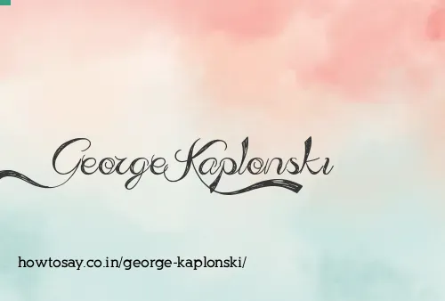 George Kaplonski