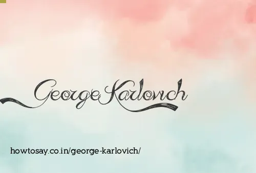 George Karlovich