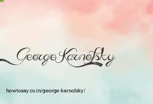 George Karnofsky