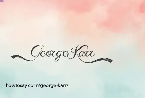 George Karr