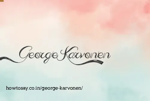 George Karvonen