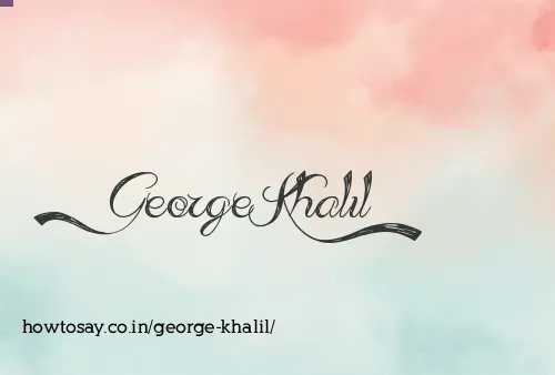 George Khalil