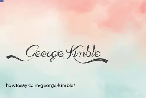 George Kimble