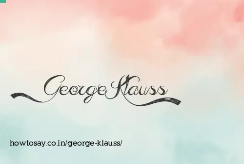 George Klauss