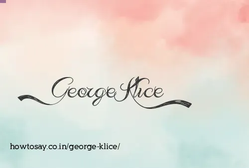 George Klice