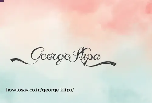 George Klipa