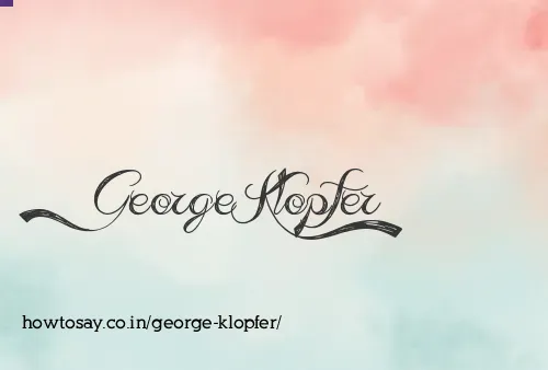 George Klopfer