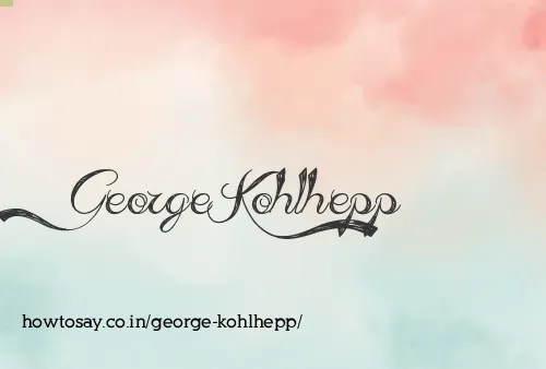 George Kohlhepp