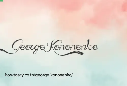 George Kononenko