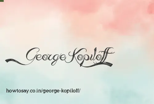 George Kopiloff